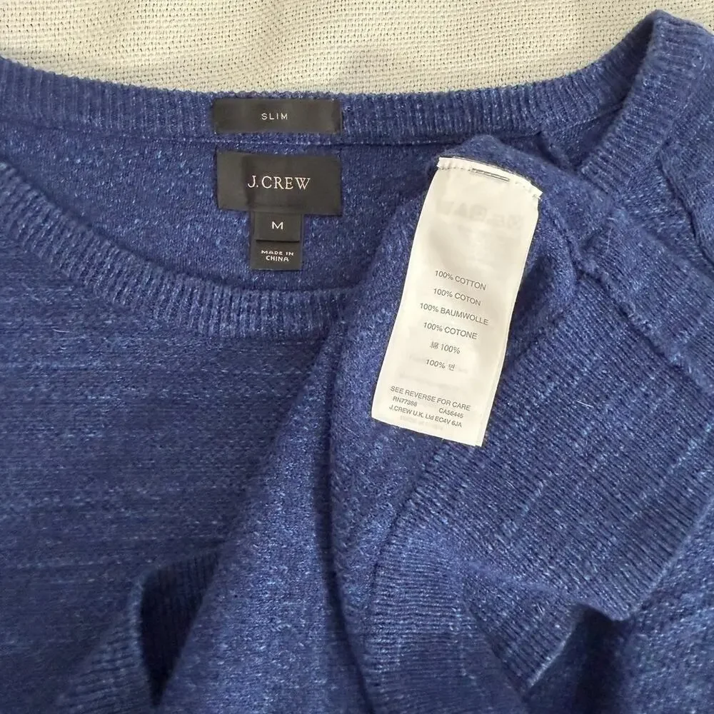 J. Crew Men's Slim Cotton‎ sweater size medium
